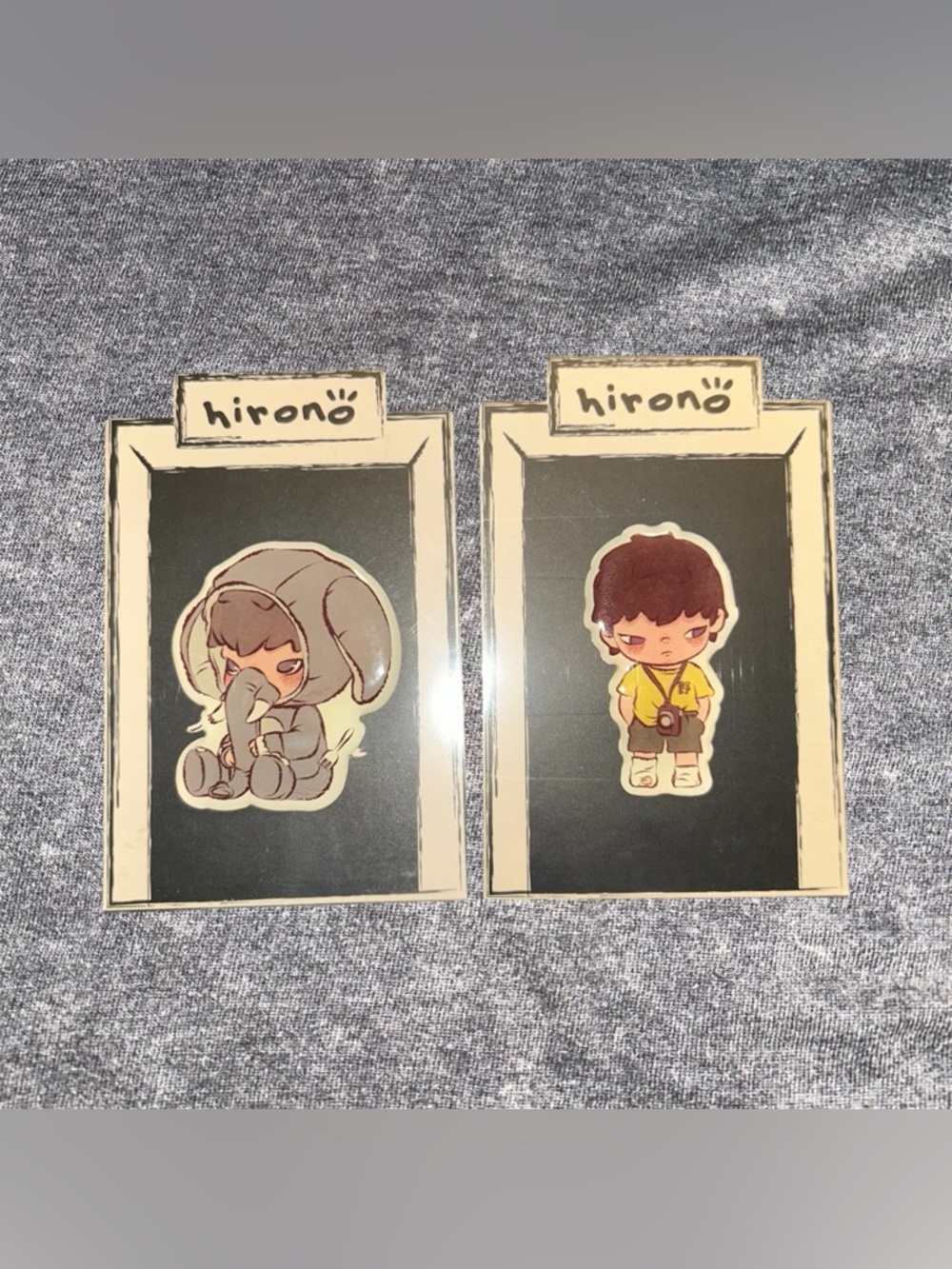 Set of Two Hirono Popmart Stickers